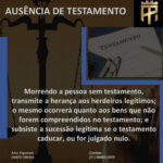 AUSÊNCIA DE TESTAMENTO