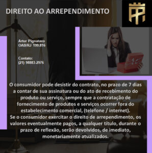 Leia mais sobre o artigo DIREITO AO ARREPENDIMENTO